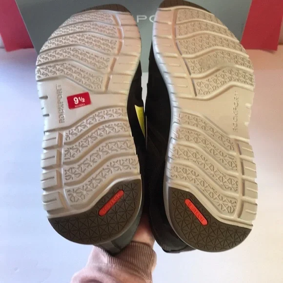 Rockport Mens PulseTech Sport Ubal Sneakers  Size 9.5 Wide Olive & Brown - Picture 9 of 15